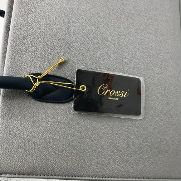 Like Dreams Navy Veda Two-Tone Buckle Medium Satchel Bag - Picture 10 of 11